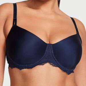 NWT Victoria’s Secret Unlined Floral Embroidery Balconette Bra 32C